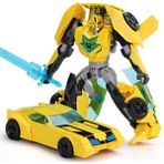 Gepettoys Transwarrior Sarı Oyuncak Dönüşen Robot Araba