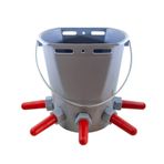 Geppas Buzağı Emzirme Kovası - 5 Emzikli - 8 Litre Yerli Emzik