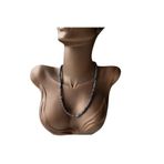Gepstone Küp Kesim Safir Doğal Taş Kolye 43 cm SFR65T