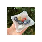 Gepstone Selenit Kase ve 7 Çakra Taşları (Sitrin,Pembe kuvars,Lapis Lazuli, Şungit,Ametist, Aytaşı,Akik) RRR82M