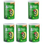 Gerber 35 gr 5 Adet Organik Pirinçli Buğdaylı Muzlu ve Ahududulu Bebek Atıştırmalığı