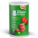 Gerber 35 gr Organik Pirinçli-Buğdaylı-Muzlu ve Ahududulu Bebek Atıştırmalığı
