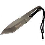 Gerber A13 Komple Metal Kamp Bıçak 23 cm - Tırtıklı, Ip Saplı, Kılıflı Pop
