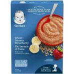 Gerber Cereals-Wheat Banana STRAWBERRY-227 Gr-6. Aydan Itibaren - bananastrawberry