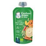 Gerber Organik 110 gr Yulaflı Elma Havuç ve Balkabaklı Püre