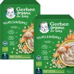 Gerber Organik Yulaflı Buğdaylı 200x2 gr Kaşık Maması