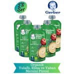 GERBER Yulaflı Elma Ve Yaban Mersini Püresi 5 Li Set