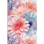 Gerbera Daisies Watercolor journal: 120 pages - lined - softcover