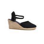 Gerçek Elişi Siyah Kadın Dolgu Topuk Espadril Handmade