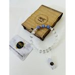Gerçek Kristal Kuvars -mor Kuvars Taşı Bileklik Özel Kutusunda Müşteri Kartlı Mkt0002