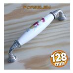 Gerçek Porselen Mobilya Mutfak Çekmece Dolap Kapak Dolabı Kulbu Kulpu Kulpları Beyaz 128 Mm-12.8 Cm