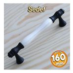 Gerçek Sedef Kulpu Siyah160 Mm Mobilya Çekmece Dolap Mutfak Kapak Kulbu Kulpları Kulpu Dolabı