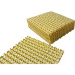 Gerçek Trend Ortopedik Plastik Yer Karosu Zemin Döşemesi Yer Izgarası Banyo Paspası Damla Model 33X33X1,2 (9 Adet) - Krem
