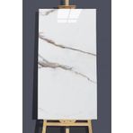 Gerçektrend 30x60 Kendinden Yapışkanlı Doğal Mermer Desen Kauçuk Taban Duvar Kaplama Pvc Panel (1adet)