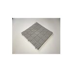 Gerçektrend Gri,kare Desenli Ortopedik Plastik Yer Karosu Zemin Döşemesi Yer Izgarası 33x33 1 M2 (9 Adet)