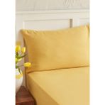 Gercella Cotton (Pamuk) 120 x 200+30 cm Fitted (Lastikli) Tek Kişilik Sarı Çarşaf Bed Sheett - 120X200+30 CM