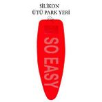 Gercella Xxl(57x156cm) So Easy Slikon Park ve go Ütü Masası Kılıfı Bezi Örtüsü (57x156cm) (ev Gereçleri) Kırmızı