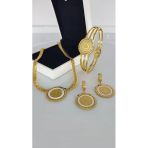 Gerdanlıklı Atatürk Gold Çelik Takı Seti