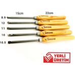 Gergedan Pro-10 5'li Detay Oyma Ahşap Torna Bıçak Seti