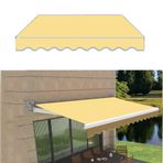 Geri Çekilebilir Dış Mekan Veranda Tente Gölgelik Yedek Kumaş - Güverte ve Kapı için UV Korumalı Güneşlik Örtüsü - Suya Dayanıklı Kumaş (Mavi 2 x 1,5 m/6,5 x 4,9 ft)