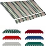Geri Çekilebilir Tente, Veranda, Güneşlik, Barınak, Yedek Kumaş Üst Örtü (Sadece Kumaş), Suya Dayanıklı Polyester, Tenteler, Veranda, Balkon, Bahçe için Yedek Kanvas (Boyut: 3 x 4,9 m, Renk:
