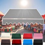 Geri çekilebilir UV Koruma Tente Kumaş Değiştirme Dış Mekan Güneşlik Gölgelik Örtüsü Güverte Veranda Pergola için Gri 4x2m Güneşlik Barınağı