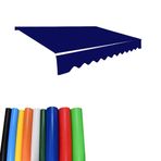Geri Çekilebilir Veranda Tentesi Yedek Kumaş Ağır Hizmet Su Geçirmez Güneşlik Gölgelik Örtüsü Mağaza Penceresi için 3,5 m x 3 m (11,5 x 9,8 ft) Koyu Mavi