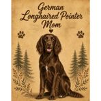 German Longhaired Pointer Mom Notebook – Rustic Dog Journal for Women – Cute Gift for German Longhaired Pointer Lovers – 120 Lined Pages – Dog Mom Stationery
