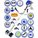German Lx V9 Motor 15 Parça Full Set Benzinli Yan Tipi Tırpan Ot Çim Çalı Biçme Yüksek Performans