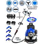 German Wtx-1600 F12 Motor 14 Parça Full Set Benzinli Sırt Tipi Tırpan Ot Çalı Çim Biçme Yüksek Performans