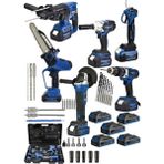Germany Steel 6'lı Muhteşem Takım 986VX Şarjlı Somun Sökme/taşlama/vidalama/testere/dal Budama/kırıcıhilti 5