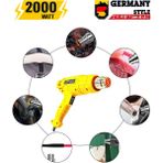 Germany Style 99975Vfx Premium Kademeli Sicak Hava Tabancasi Isi Makinesi 2000 Watt