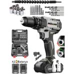 Germany V-Power 2400 Darbesiz Xr Li-Ion Çift Akülü Şarjlı Vidalama Matkap
