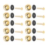 Germerse Strap End Pins, hafif ağırlık küçük gitar kayışı düğmesi, bas gitar için (altın)