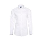 Germirli Non Iron Beyaz Oxford Düğmeli Yaka Tailor Fit Gömlek