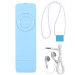 gernie MP3 Çalar, 3,5 Mm Kulaklıklı Müzik Çalar, 32 GB Hafıza Kartı Desteği, 10 Saat Çalma Süresi USB Stick MP3 Çalar, Koşu, Kayıt, Spor Salonu, Jog, Spor Için Walkman MP3 Çalar (BLUE)