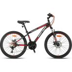 Geroni Magnum 26 Jant Md Mekanik Disk Fren - Shimano Vites Bisiklet - Mat Siyah - Kırmızı