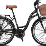 Geroni Sırıo 28"Jant Unisex - 21 Vites Sepetli Çamurluklu Şehir Bisikleti