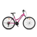 Geroni Swan Lady Plus 20 Jant MTB 11' 21 Vites V.B Siyah Ekru Pembe Dağ Bisikleti