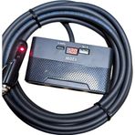 Geseus Araç Çakmak Uzatma Kablosu Çakmaklık Çoklayıcı LCD Ekranlı USB, Type-C çıkışlı 12 Volt 10 Amper 120 WAT 2 X1,5mm TTR Bak