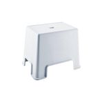Geseus Çelik Ayna Lüx Çok Amaçlı Tabure Beyaz Banyo Taburesi