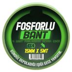 Geseus Kendinden Yapışkanlı Fosforlu Bant Gündüz Depoladığı Işığı Gece Yansıtır15mmx5mt