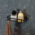 Geseus Mat Siyah ES081H Banyo Rafı