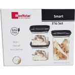 Geseus Moonstar Smart Üçlü Saklama Kabı Hava Sızdırmaz-Sm-Set - Beyaz