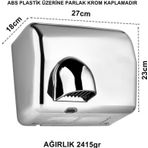 Geseus Palex Fotoselli El ve Yüz Kurutma Makinası 2500Wat ABS Krom Kaplama