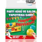 Geseus Parti Süsü ve Balon Yapıştırma Bandı Kolay Sökülür Iz Bırakmaz Şeffaf 100AD