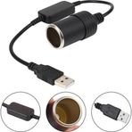 Geseus USB 5 Volt To 12 Volt Max 1 Amper Çakmak Fiş Çevirici USB PD Portundan Gelen Gücü 12V Araç Çakmak Soketine Dönüştürür