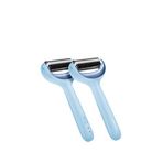 Geske Microneedle Face & Body Roller Mikro İğneli + Buz Başlığı + Pembe Kuvars Başlıklı Dermaroller Cihaz - Mavi