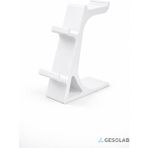 GESOLAB 2’li Kumanda ve Kulaklık Standı -Beyaz– PS4 / PS5 / Xbox Uyumlu – Masaüstü Organizer