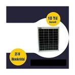 Gesper 25 Watt Monokristal Güneş Paneli IP65 Su Geçirmez Özellikte Yüksek Verimlilik